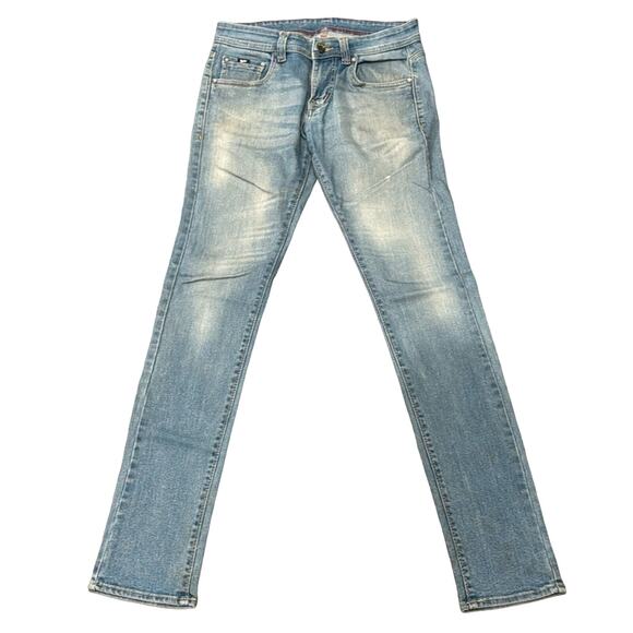 GAS Jeans Women's Mid Rise Skinny Jeans Light Wash Size 32 - Picture 1 of 8